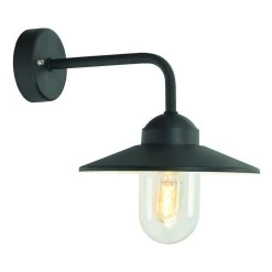 Franssen Gevellamp Selva Rechte Boog Zwart