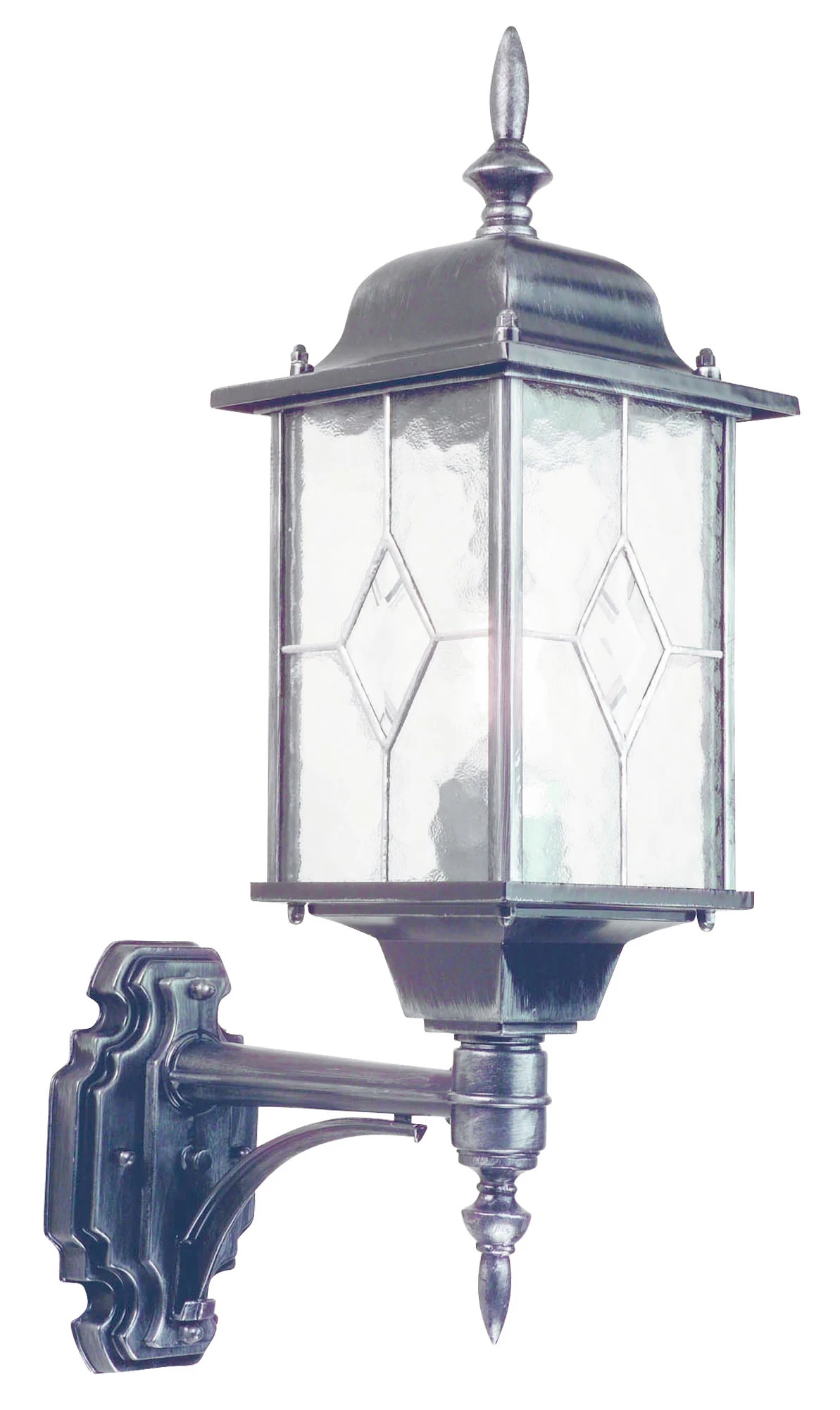 Franssen Gevellamp Up Wexford Zwart/zilver 1 Franssen Gevellamp Up Wexford Zwart/zilver