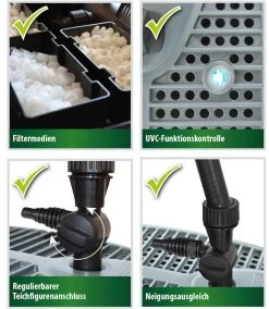 Heissner Vijver Onderwater Filter All-in-one Set 2500L 13 Heissner Vijver Onderwater Filter All-in-one Set 2500L -Tuinwinkel Voor Buiten image 1753