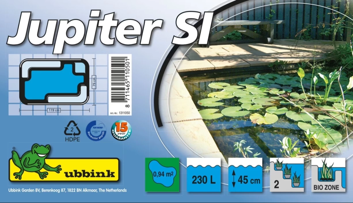Ubbink Vijverbak Jupiter 230L 2 Ubbink Vijverbak Jupiter 230L - Afbeelding 2