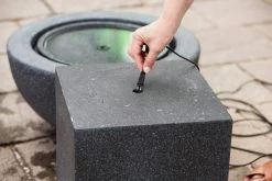 Heissner Terras Fontein Sokkel Toren Zwart -Tuinwinkel Voor Buiten image 520