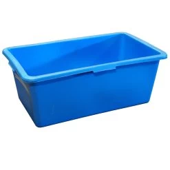 Rechthoek Kuip 90 Liter Blauw L.79 X B.48 X H.30 Cm